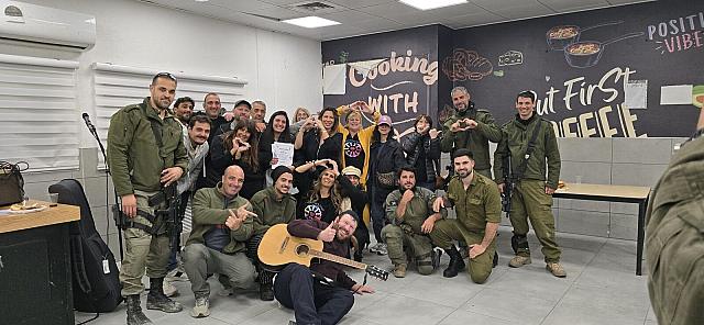 Heart-hands group photo after the music